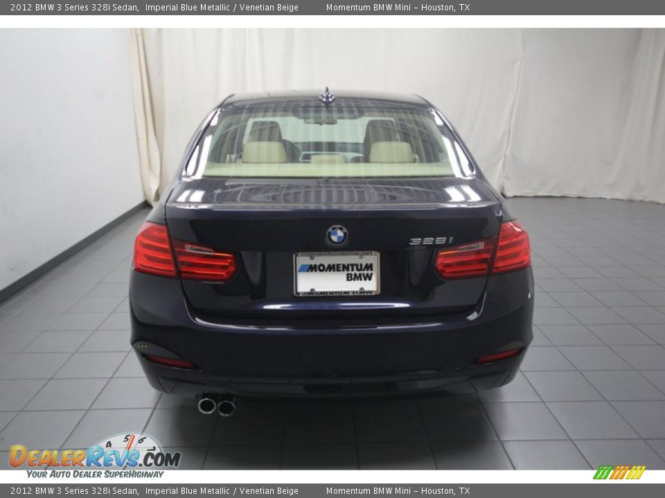 2012 BMW 3 Series 328i Sedan Imperial Blue Metallic / Venetian Beige Photo #12