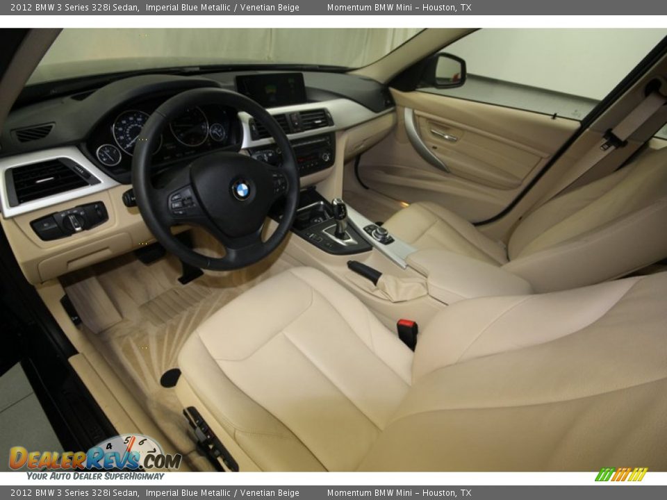 2012 BMW 3 Series 328i Sedan Imperial Blue Metallic / Venetian Beige Photo #13