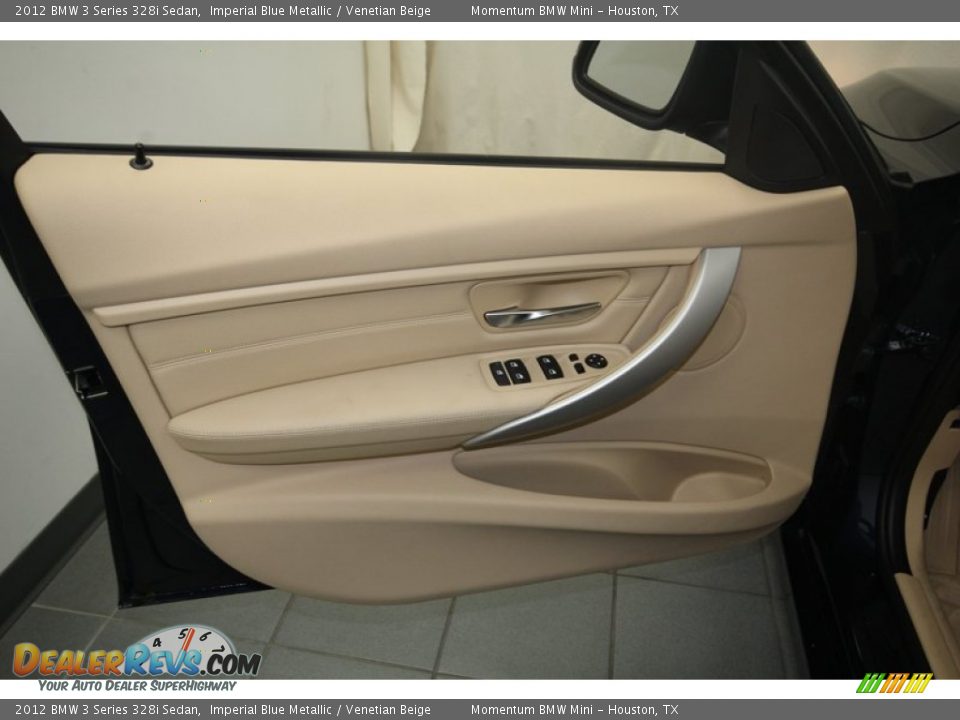 2012 BMW 3 Series 328i Sedan Imperial Blue Metallic / Venetian Beige Photo #15