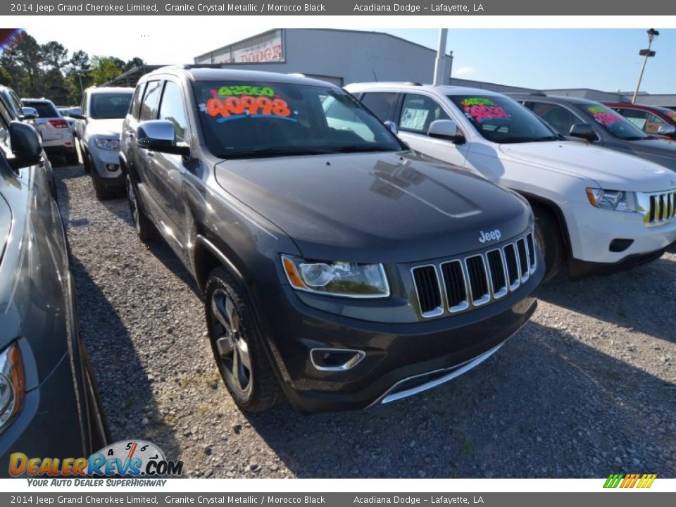 2014 Jeep Grand Cherokee Limited Granite Crystal Metallic / Morocco Black Photo #4