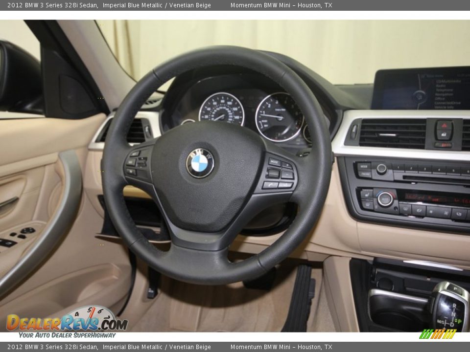 2012 BMW 3 Series 328i Sedan Imperial Blue Metallic / Venetian Beige Photo #35