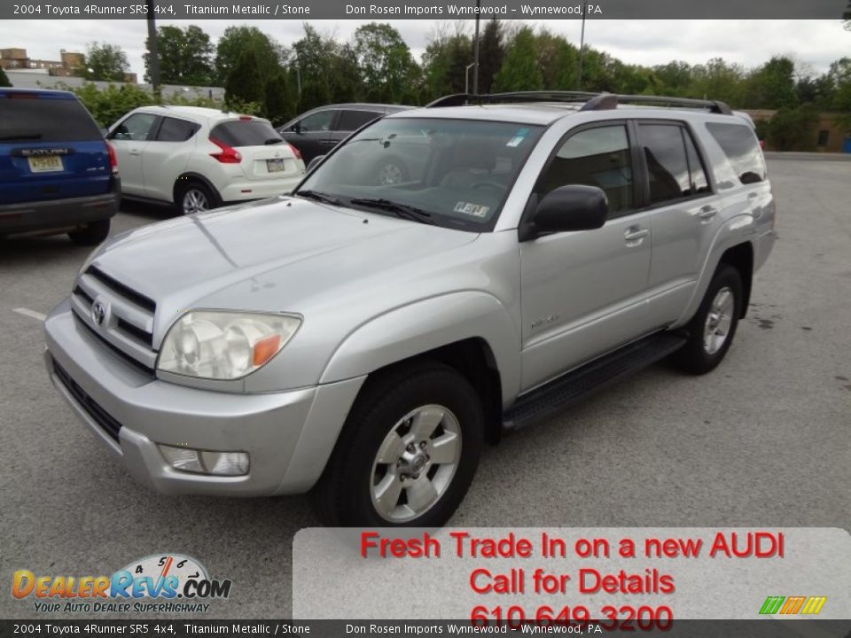 2004 Toyota 4Runner SR5 4x4 Titanium Metallic / Stone Photo #4