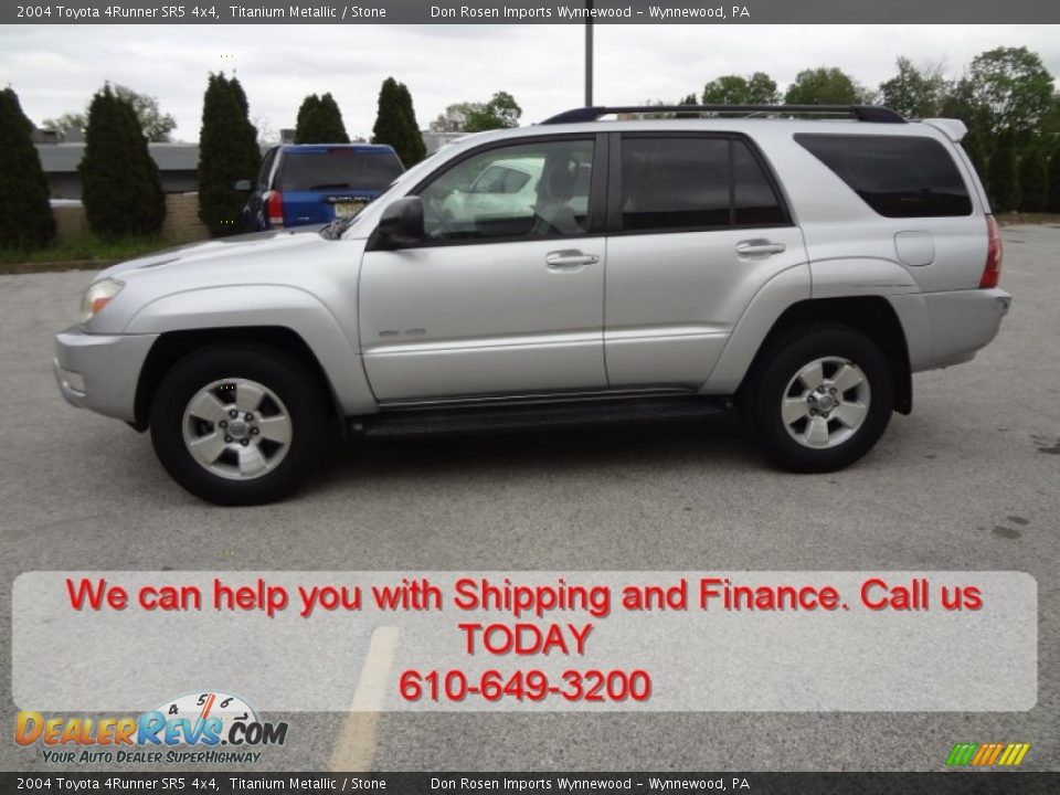 2004 Toyota 4Runner SR5 4x4 Titanium Metallic / Stone Photo #5