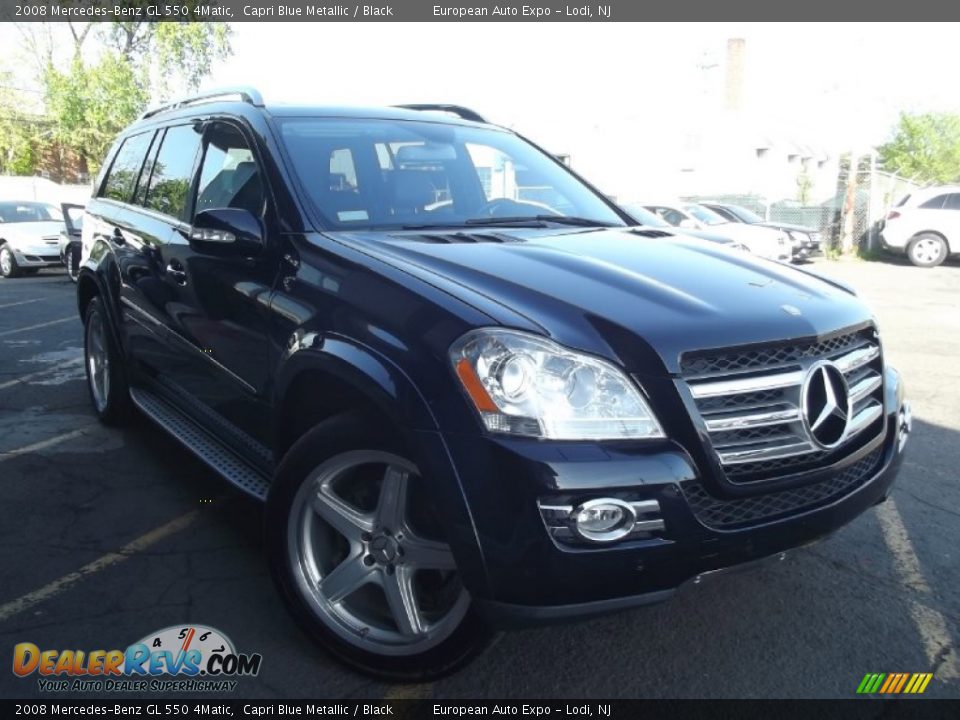 2008 Mercedes-Benz GL 550 4Matic Capri Blue Metallic / Black Photo #2