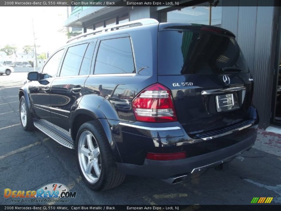 2008 Mercedes-Benz GL 550 4Matic Capri Blue Metallic / Black Photo #4