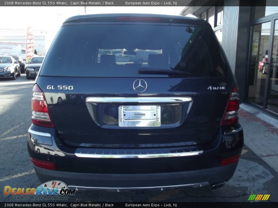 2008 Mercedes-Benz GL 550 4Matic Capri Blue Metallic / Black Photo #5