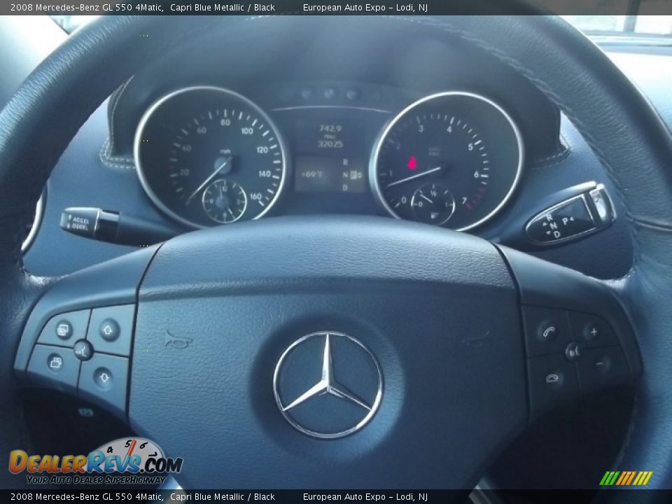 2008 Mercedes-Benz GL 550 4Matic Capri Blue Metallic / Black Photo #26