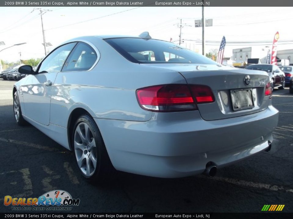 2009 BMW 3 Series 335xi Coupe Alpine White / Cream Beige Dakota Leather Photo #4