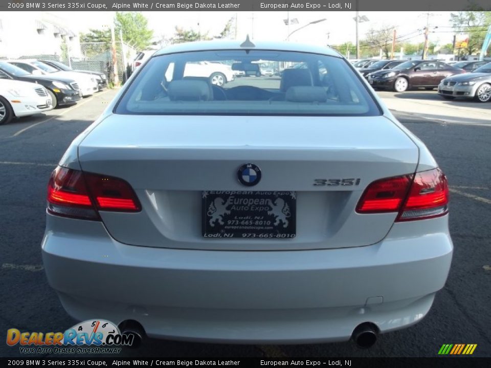 2009 BMW 3 Series 335xi Coupe Alpine White / Cream Beige Dakota Leather Photo #5