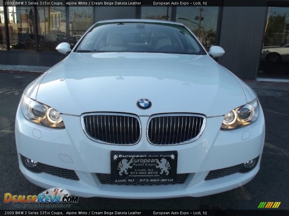 2009 BMW 3 Series 335xi Coupe Alpine White / Cream Beige Dakota Leather Photo #6
