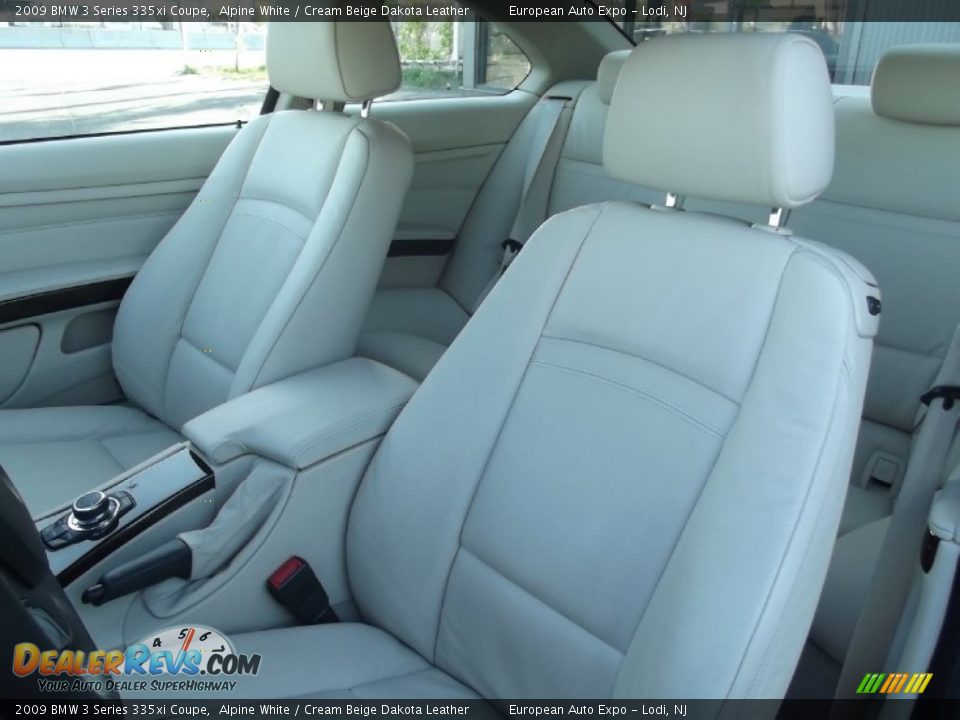 2009 BMW 3 Series 335xi Coupe Alpine White / Cream Beige Dakota Leather Photo #8