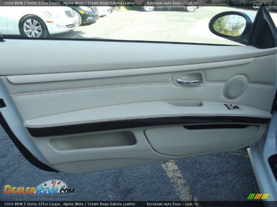 2009 BMW 3 Series 335xi Coupe Alpine White / Cream Beige Dakota Leather Photo #9