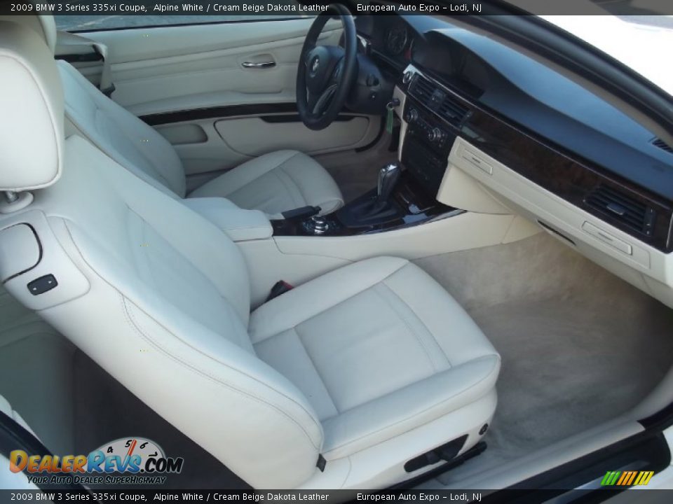 2009 BMW 3 Series 335xi Coupe Alpine White / Cream Beige Dakota Leather Photo #11