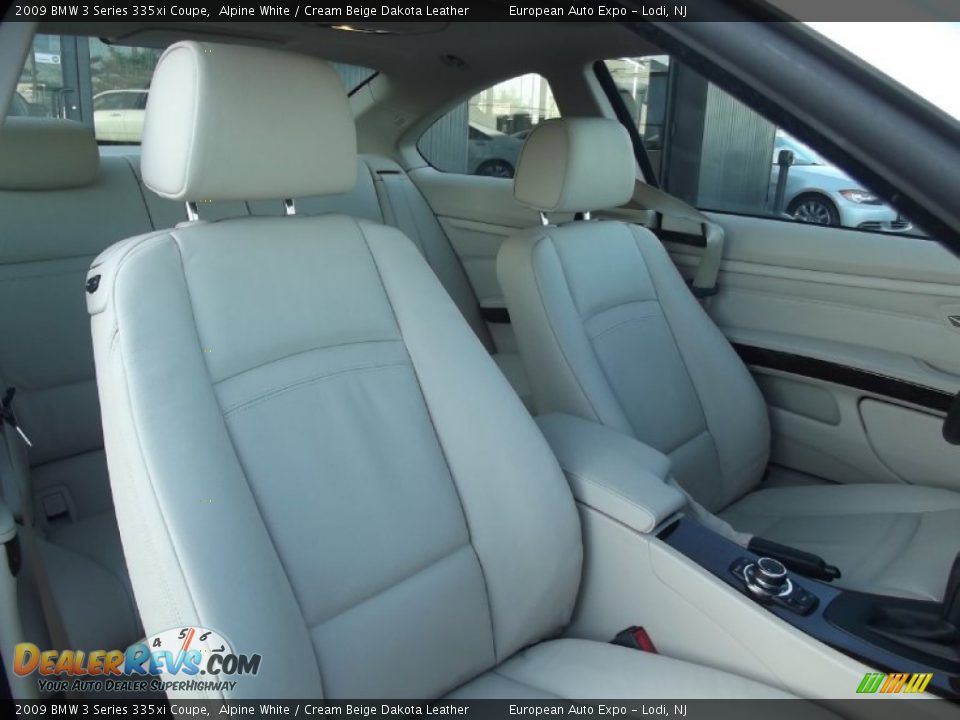 2009 BMW 3 Series 335xi Coupe Alpine White / Cream Beige Dakota Leather Photo #12