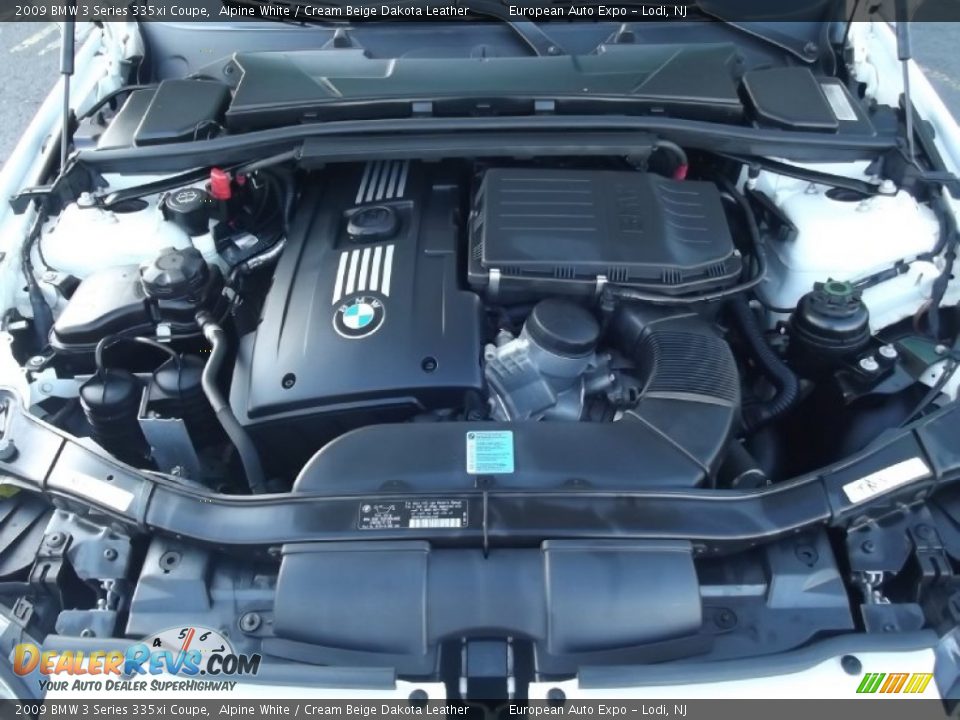 2009 BMW 3 Series 335xi Coupe Alpine White / Cream Beige Dakota Leather Photo #31