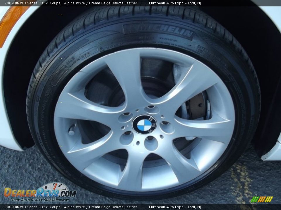 2009 BMW 3 Series 335xi Coupe Alpine White / Cream Beige Dakota Leather Photo #32