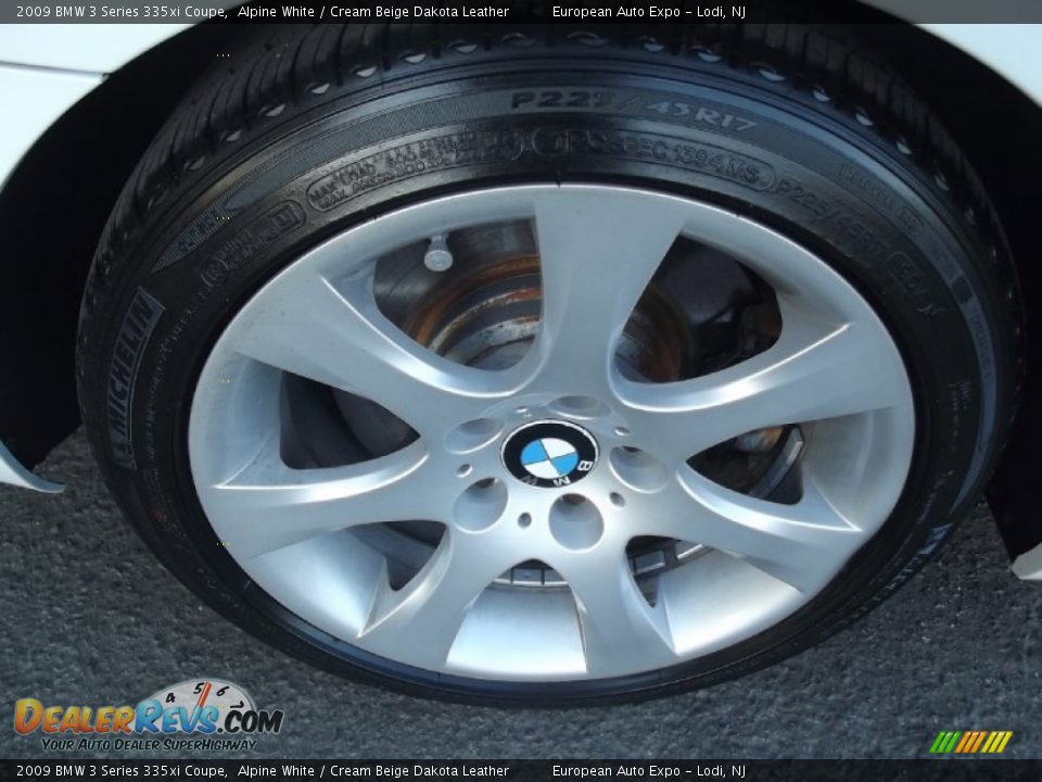 2009 BMW 3 Series 335xi Coupe Alpine White / Cream Beige Dakota Leather Photo #34