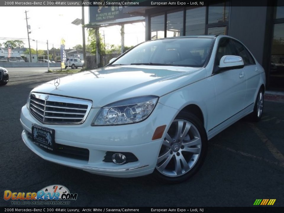2008 Mercedes-Benz C 300 4Matic Luxury Arctic White / Savanna/Cashmere Photo #1