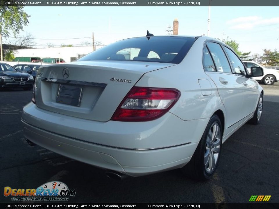 2008 Mercedes-Benz C 300 4Matic Luxury Arctic White / Savanna/Cashmere Photo #3