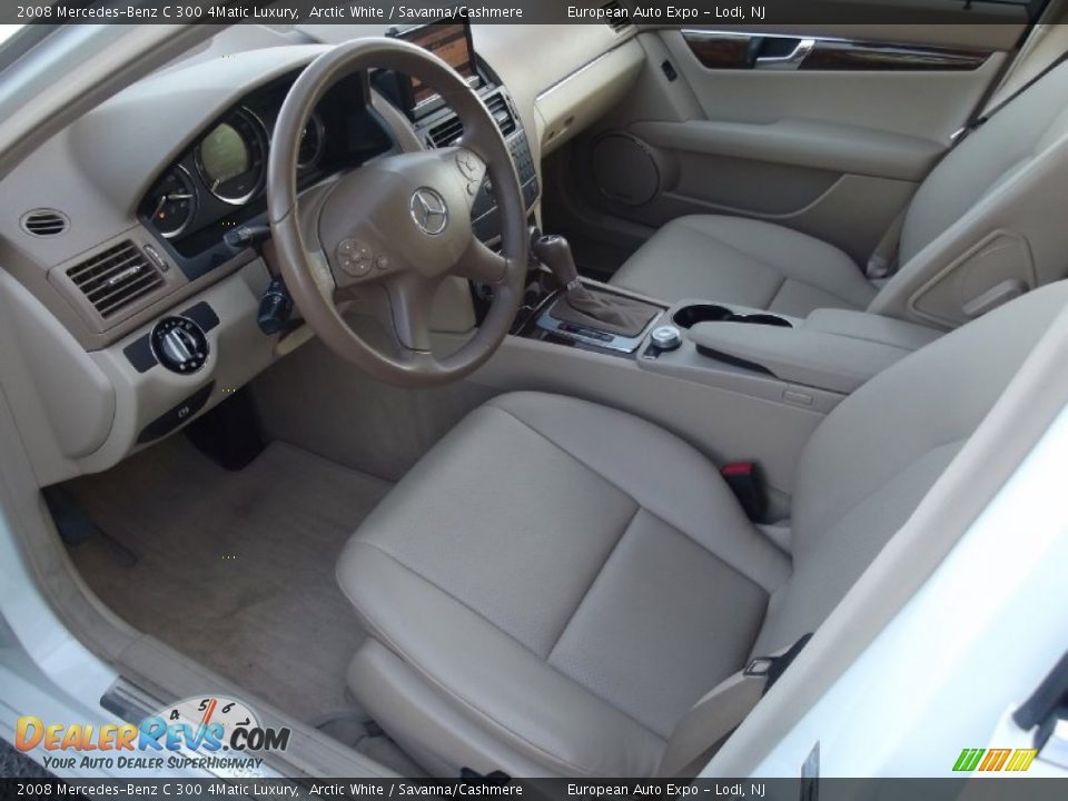 2008 Mercedes-Benz C 300 4Matic Luxury Arctic White / Savanna/Cashmere Photo #7