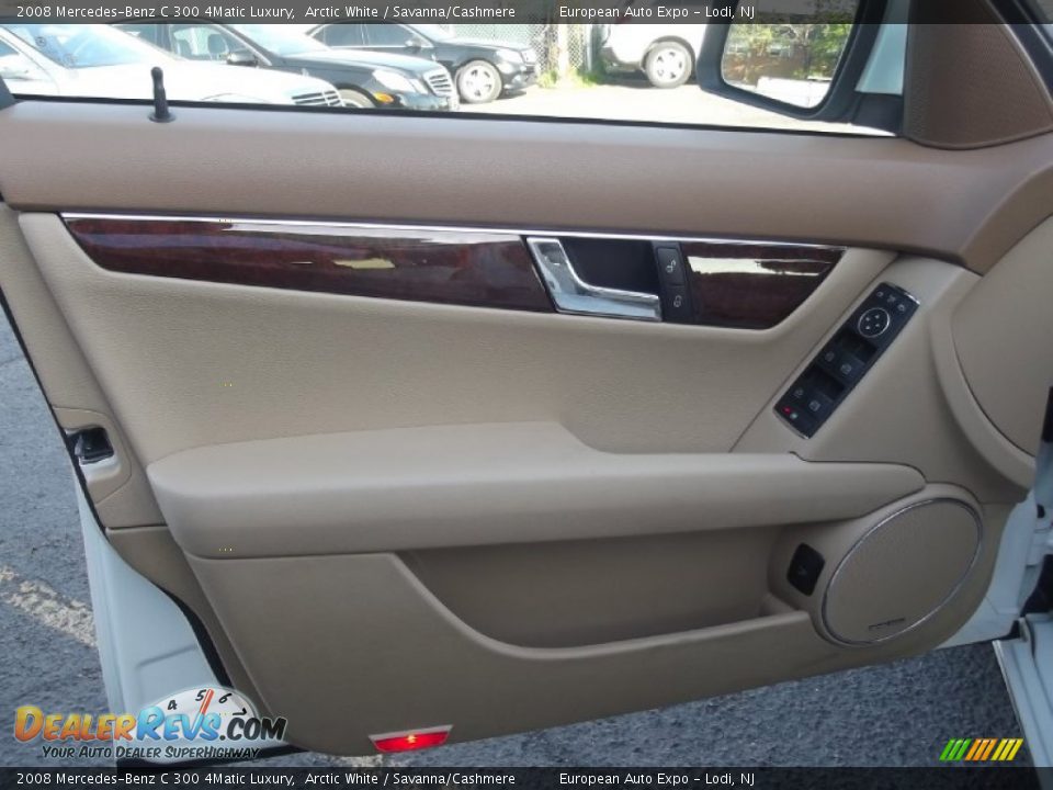 2008 Mercedes-Benz C 300 4Matic Luxury Arctic White / Savanna/Cashmere Photo #9