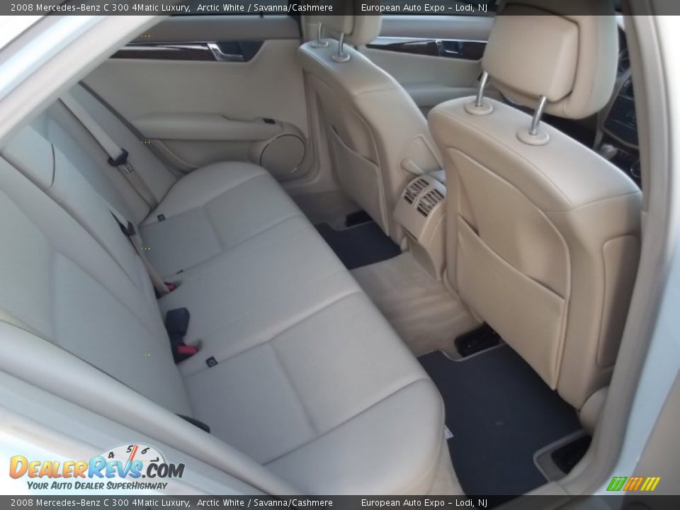 2008 Mercedes-Benz C 300 4Matic Luxury Arctic White / Savanna/Cashmere Photo #13