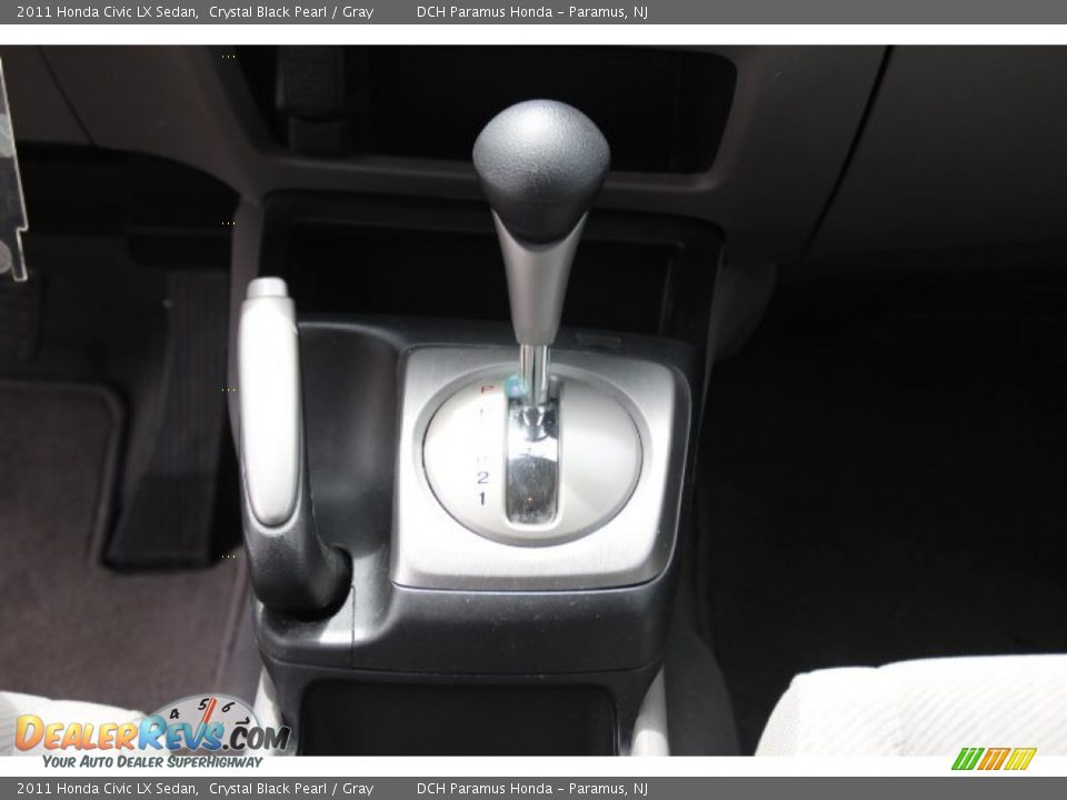 2011 Honda Civic LX Sedan Crystal Black Pearl / Gray Photo #14