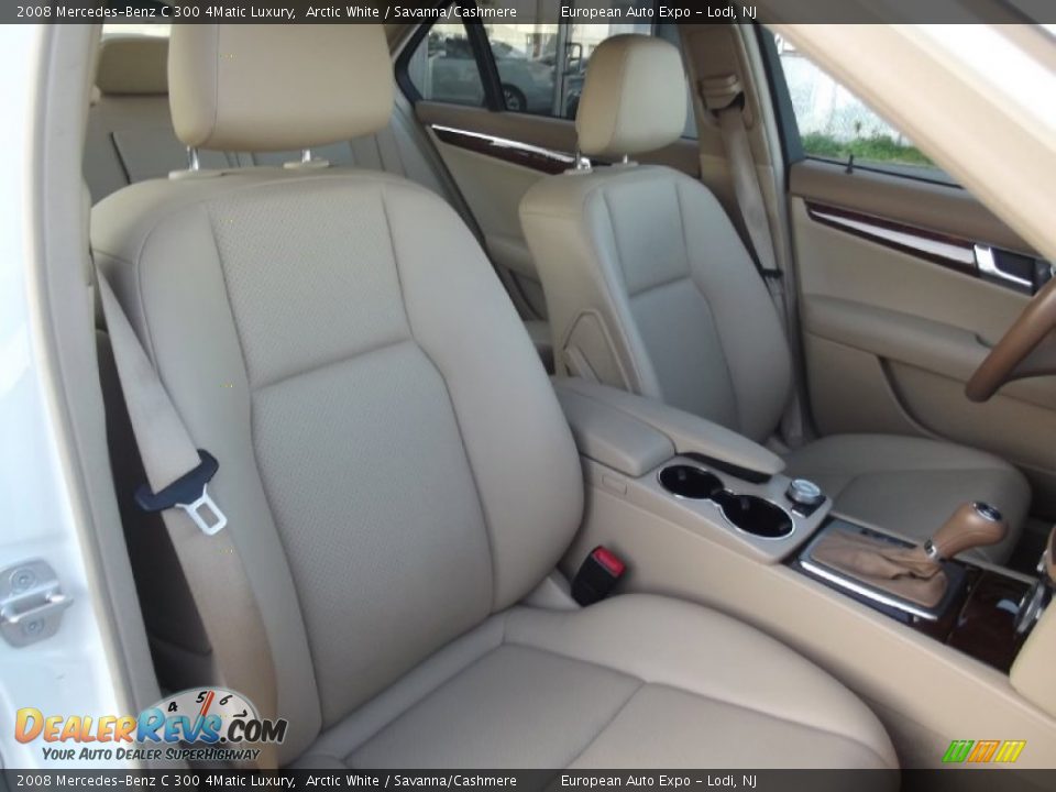 2008 Mercedes-Benz C 300 4Matic Luxury Arctic White / Savanna/Cashmere Photo #17