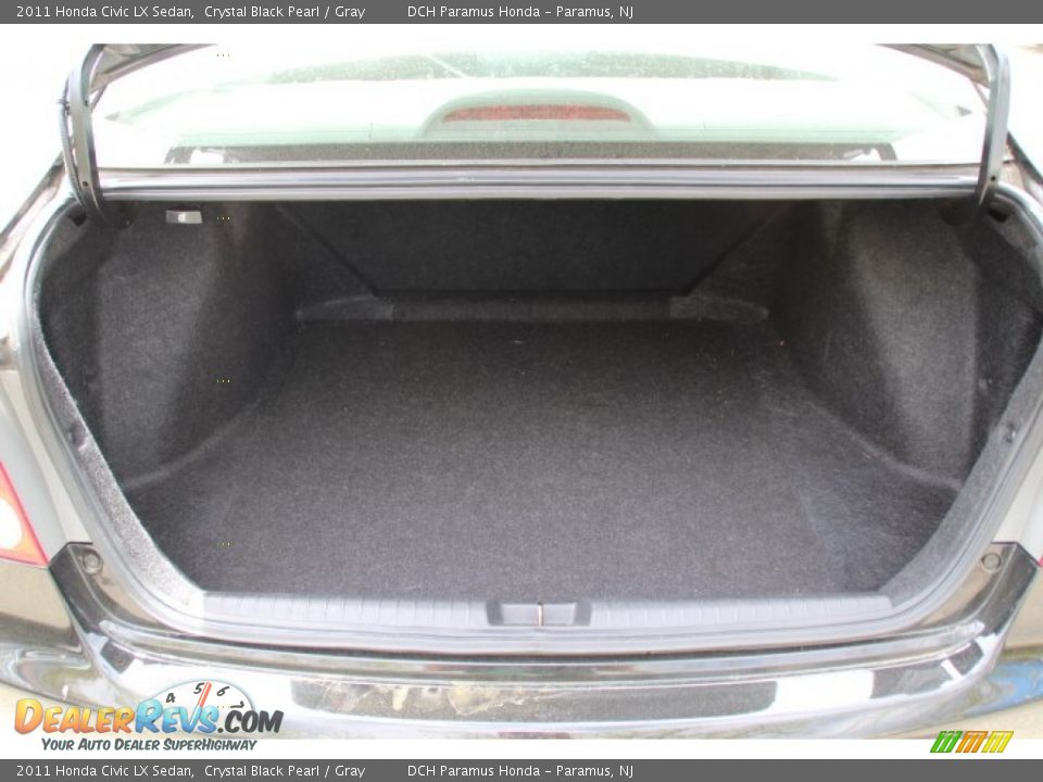 2011 Honda Civic LX Sedan Crystal Black Pearl / Gray Photo #17