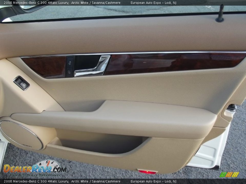 2008 Mercedes-Benz C 300 4Matic Luxury Arctic White / Savanna/Cashmere Photo #18