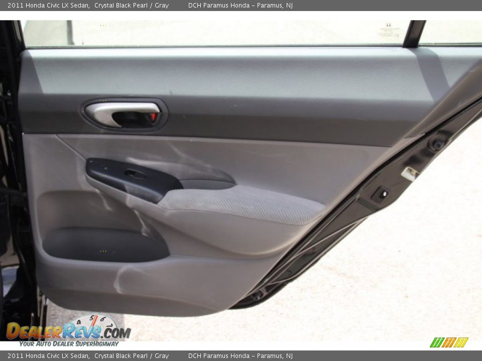 2011 Honda Civic LX Sedan Crystal Black Pearl / Gray Photo #18