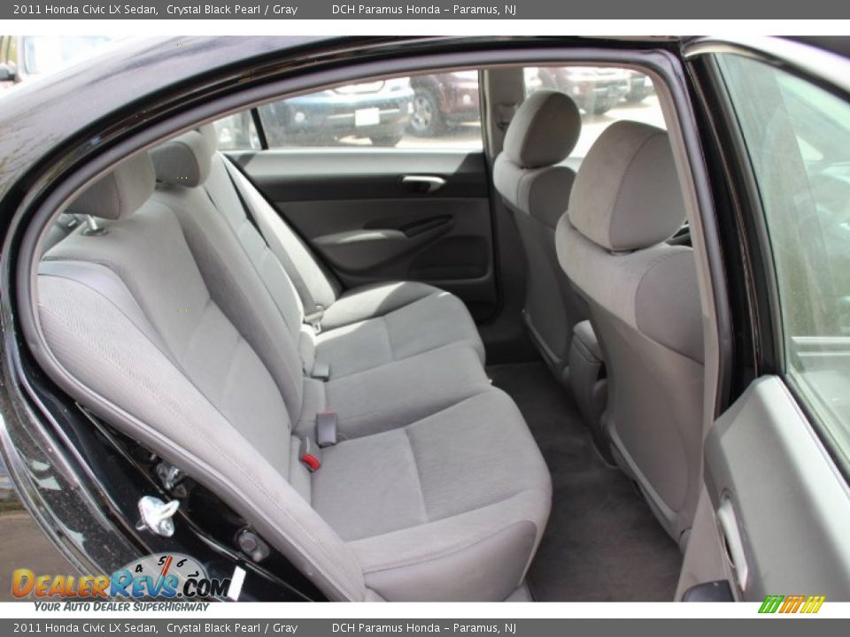 2011 Honda Civic LX Sedan Crystal Black Pearl / Gray Photo #19
