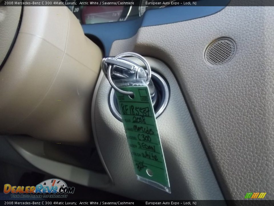 2008 Mercedes-Benz C 300 4Matic Luxury Arctic White / Savanna/Cashmere Photo #20