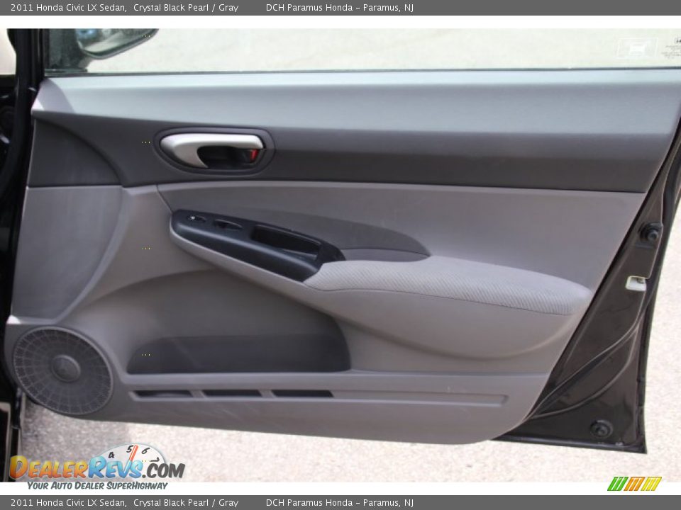 2011 Honda Civic LX Sedan Crystal Black Pearl / Gray Photo #20