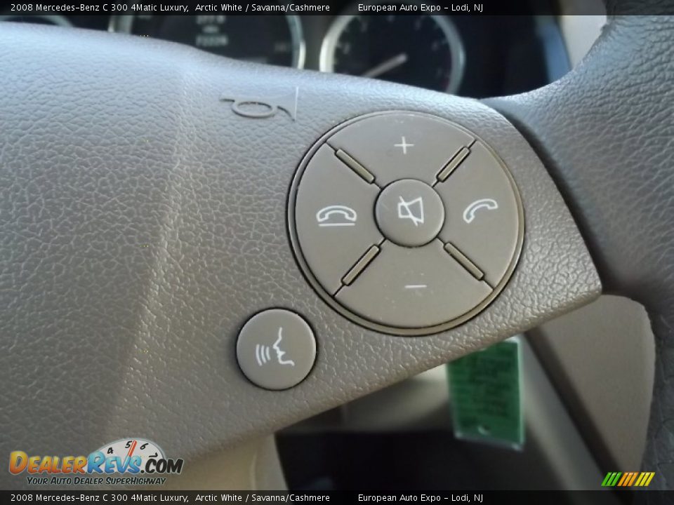 2008 Mercedes-Benz C 300 4Matic Luxury Arctic White / Savanna/Cashmere Photo #21