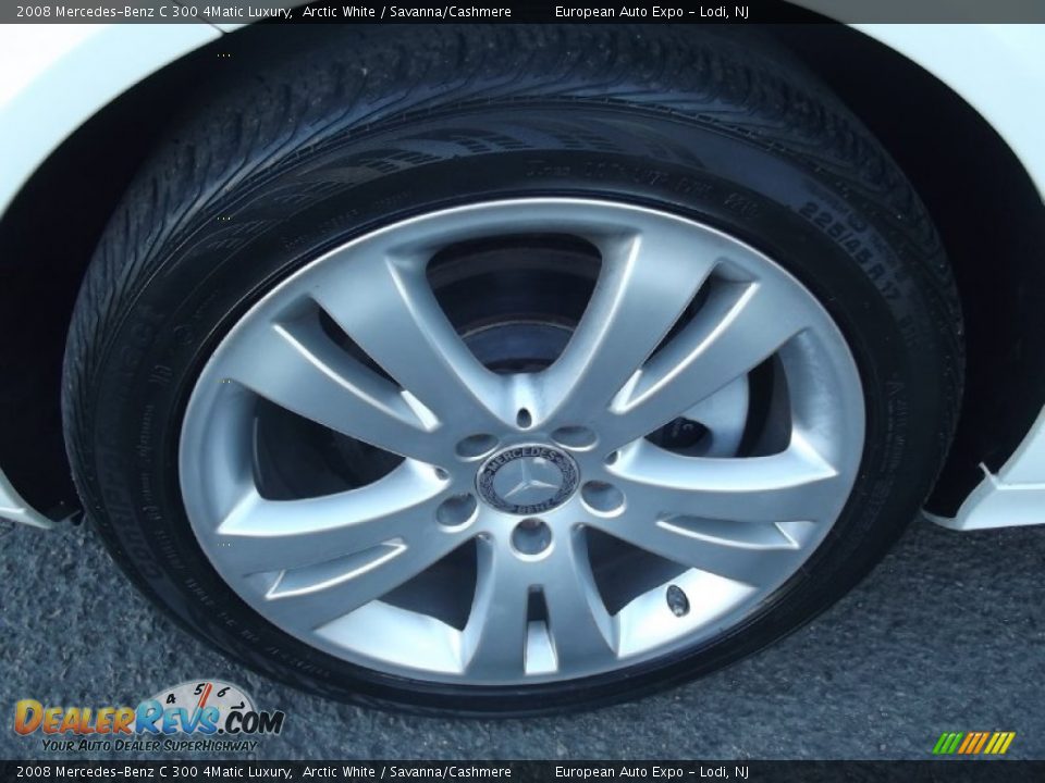 2008 Mercedes-Benz C 300 4Matic Luxury Arctic White / Savanna/Cashmere Photo #34