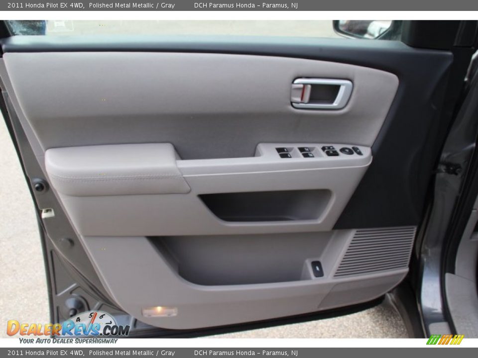 2011 Honda Pilot EX 4WD Polished Metal Metallic / Gray Photo #9