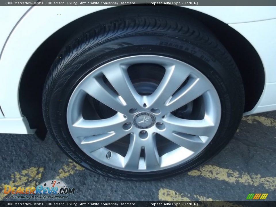 2008 Mercedes-Benz C 300 4Matic Luxury Arctic White / Savanna/Cashmere Photo #35