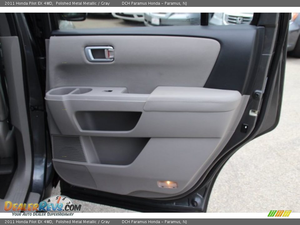 2011 Honda Pilot EX 4WD Polished Metal Metallic / Gray Photo #18