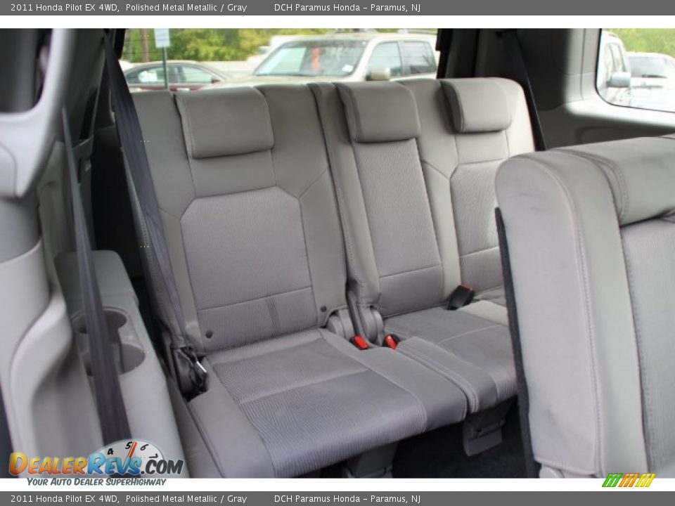 2011 Honda Pilot EX 4WD Polished Metal Metallic / Gray Photo #19