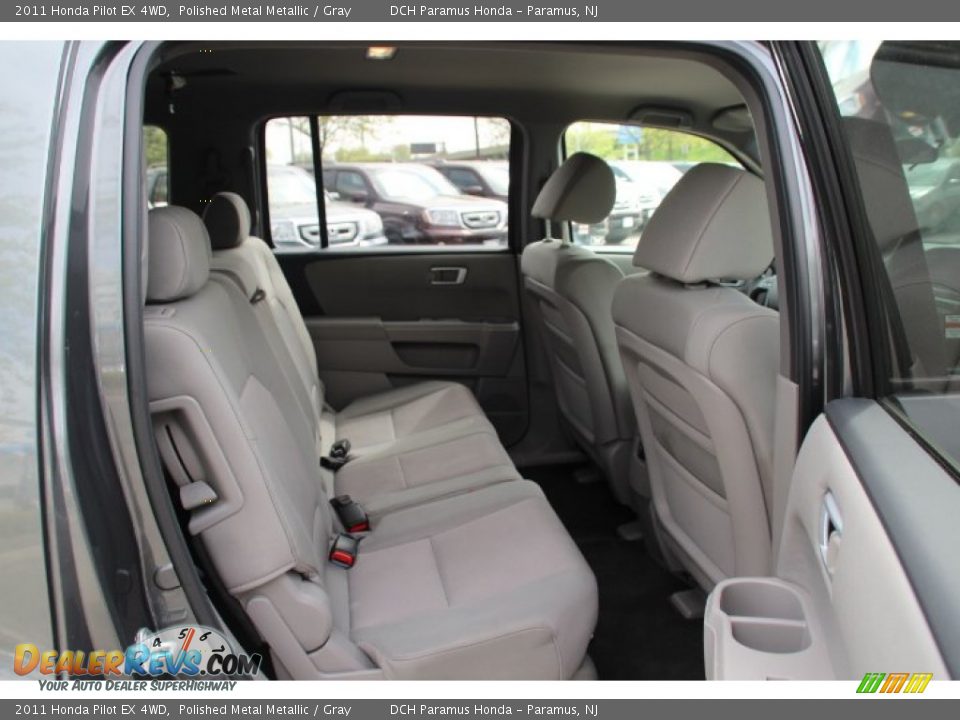 2011 Honda Pilot EX 4WD Polished Metal Metallic / Gray Photo #20