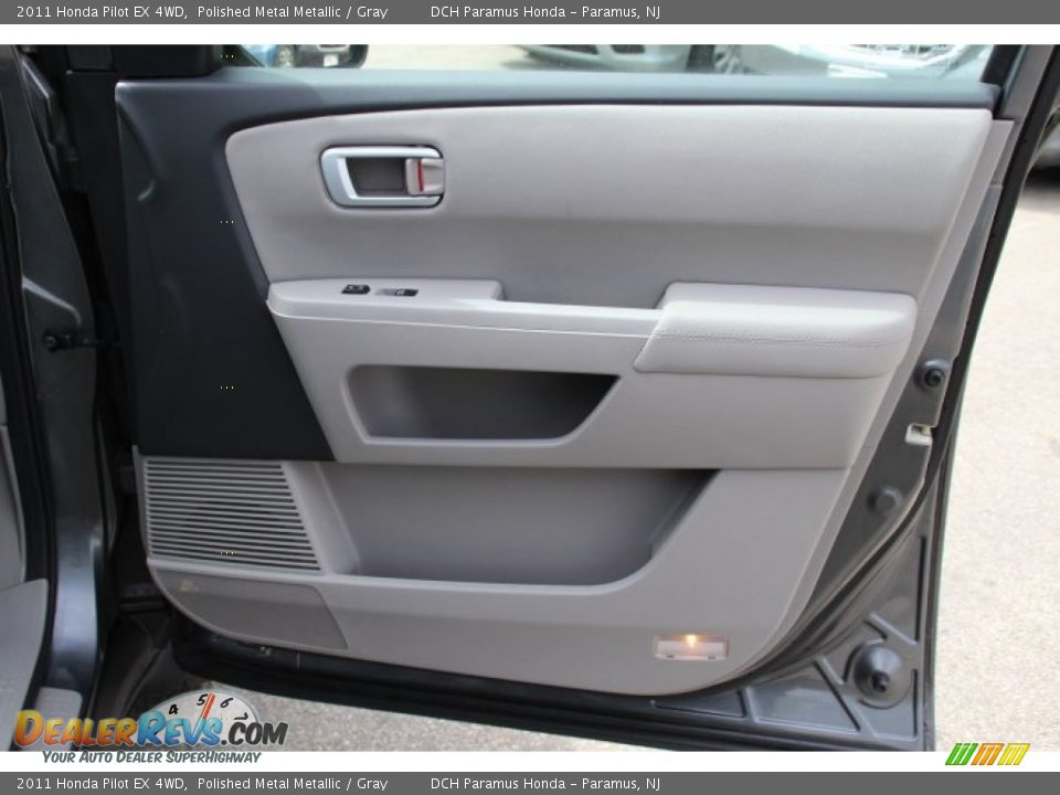 2011 Honda Pilot EX 4WD Polished Metal Metallic / Gray Photo #21