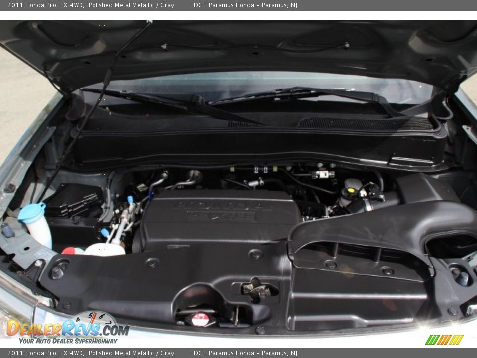 2011 Honda Pilot EX 4WD Polished Metal Metallic / Gray Photo #24