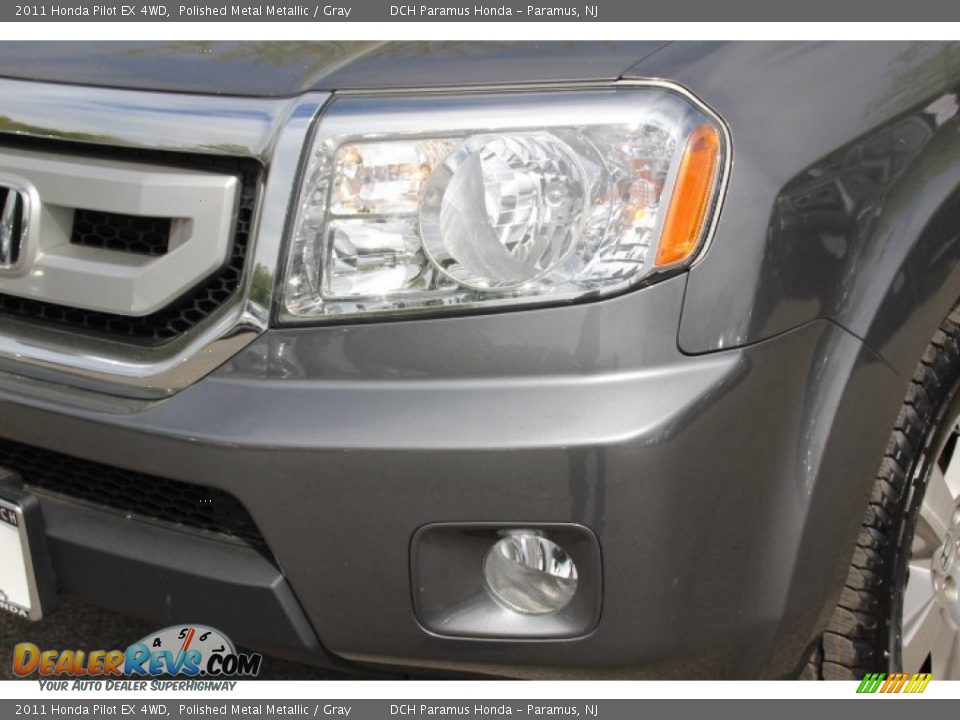 2011 Honda Pilot EX 4WD Polished Metal Metallic / Gray Photo #25