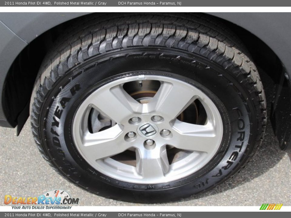 2011 Honda Pilot EX 4WD Polished Metal Metallic / Gray Photo #26