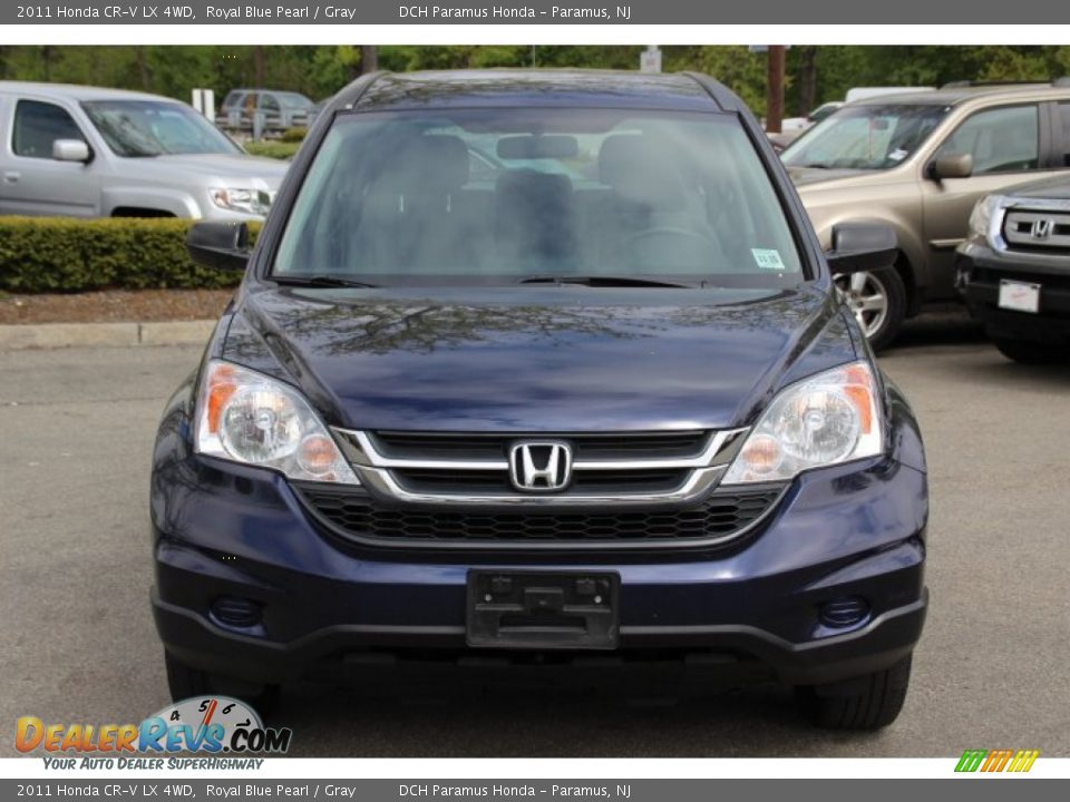 2011 Honda CR-V LX 4WD Royal Blue Pearl / Gray Photo #2