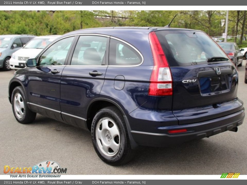 2011 Honda CR-V LX 4WD Royal Blue Pearl / Gray Photo #7