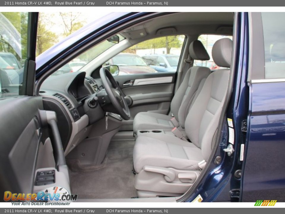 2011 Honda CR-V LX 4WD Royal Blue Pearl / Gray Photo #11