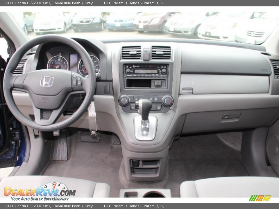 2011 Honda CR-V LX 4WD Royal Blue Pearl / Gray Photo #12