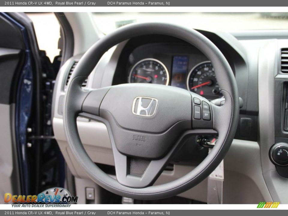 2011 Honda CR-V LX 4WD Royal Blue Pearl / Gray Photo #15